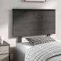 Cabecero de cama madera maciza de pino gris 104x6x82,5 cm de vidaXL, Cabeceros y pies de cama - Ref: Foro24-819157, Precio: 5...