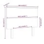 Bettkopfteil aus massivem grauem Kiefernholz, 104 x 6 x 82,5 cm von vidaXL, Kopf- und Fußteile - Ref: Foro24-819157, Preis: 5...