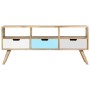 Mueble para TV de madera maciza de mango 110x35x48 cm en Muebles TV | Comprar online en Foru.es
