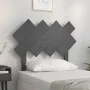 Cabecero de cama madera maciza de pino gris 92x3x81 cm de vidaXL, Cabeceros y pies de cama - Ref: Foro24-819202, Precio: 22,4...