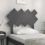 Cabecero de cama madera maciza de pino gris 92x3x81 cm de vidaXL, Cabeceros y pies de cama - Ref: Foro24-819202, Precio: 22,4...