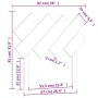 Cabecero de cama madera maciza de pino gris 92x3x81 cm de vidaXL, Cabeceros y pies de cama - Ref: Foro24-819202, Precio: 22,6...