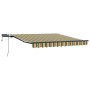 Toldo Retráctil Manual Verde y amarillo 300 x 250 cm tela en Toldos | Comprar online en Foru.es