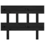 Solid black pine wood bed headboard 93.5x3x81 cm by vidaXL, Headboards and footboards - Ref: Foro24-819104, Price: 21,86 €, D...