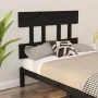 Solid black pine wood bed headboard 93.5x3x81 cm by vidaXL, Headboards and footboards - Ref: Foro24-819104, Price: 21,86 €, D...