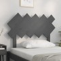 Cabecero de cama madera maciza de pino gris 104x3x80,5 cm de vidaXL, Cabeceros y pies de cama - Ref: Foro24-819207, Precio: 3...