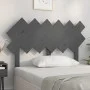 Cabecero de cama madera maciza de pino gris 122,5x3x80,5 cm de vidaXL, Cabeceros y pies de cama - Ref: Foro24-819212, Precio:...