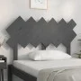 Cabecero de cama madera maciza de pino gris 122,5x3x80,5 cm de vidaXL, Cabeceros y pies de cama - Ref: Foro24-819212, Precio:...