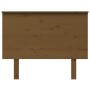 Cabecero de cama madera maciza de pino marrón miel 104x6x82,5cm de vidaXL, Cabeceros y pies de cama - Ref: Foro24-819158, Pre...