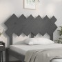 Cabecero de cama madera maciza de pino gris 132x3x81 cm de vidaXL, Cabeceros y pies de cama - Ref: Foro24-819217, Precio: 45,...