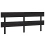 Cabecero de cama madera maciza de pino negro 204x3x81 cm de vidaXL, Cabeceros y pies de cama - Ref: Foro24-819094, Precio: 32...