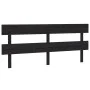 Cabecero de cama madera maciza de pino negro 204x3x81 cm de vidaXL, Cabeceros y pies de cama - Ref: Foro24-819094, Precio: 32...