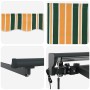 Toldo Retráctil Verde y amarillo 300 x 250 cm Poliéster y metal en Toldos | Comprar online en Foru.es