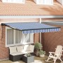 Toldo Retráctil Azul y 350 x 250 cm Poliéster y metal en Toldos | Comprar online en Foru.es