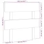 Bettkopfteil aus massivem schwarzem Kiefernholz, 103,5 x 3 x 100 cm von vidaXL, Kopf- und Fußteile - Ref: Foro24-819059, Prei...
