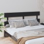 Cabecero de cama madera maciza de pino negro 184x3x81 cm de vidaXL, Cabeceros y pies de cama - Ref: Foro24-819089, Precio: 31...