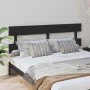 Cabecero de cama madera maciza de pino negro 184x3x81 cm de vidaXL, Cabeceros y pies de cama - Ref: Foro24-819089, Precio: 31...