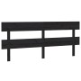 Cabecero de cama madera maciza de pino negro 184x3x81 cm de vidaXL, Cabeceros y pies de cama - Ref: Foro24-819089, Precio: 31...