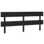 Cabecero de cama madera maciza de pino negro 184x3x81 cm de vidaXL, Cabeceros y pies de cama - Ref: Foro24-819089, Precio: 31...