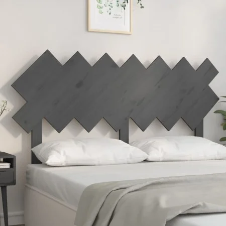 Solid gray pine wood bed headboard 141x3x80.5 cm by vidaXL, Headboards and footboards - Ref: Foro24-819222, Price: 32,80 €, D...