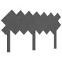 Solid gray pine wood bed headboard 141x3x80.5 cm by vidaXL, Headboards and footboards - Ref: Foro24-819222, Price: 32,80 €, D...