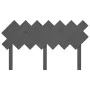 Solid gray pine wood bed headboard 141x3x80.5 cm by vidaXL, Headboards and footboards - Ref: Foro24-819222, Price: 32,80 €, D...