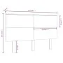 Bettkopfteil aus massivem Kiefernholz in Honigbraun, 124 x 6 x 82,5 cm von vidaXL, Kopf- und Fußteile - Ref: Foro24-819163, P...