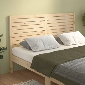 Cabecero de cama madera maciza de pino 166x4x100 cm de vidaXL, Cabeceros y pies de cama - Ref: Foro24-819030, Precio: 70,30 €...