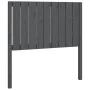 Bettkopfteil aus massivem grauem Kiefernholz, 95,5 x 4 x 100 cm von vidaXL, Kopf- und Fußteile - Ref: Foro24-818852, Preis: 3...