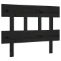 Solid black pine wood bed headboard 103.5x3x81 cm by vidaXL, Headboards and footboards - Ref: Foro24-819109, Price: 23,23 €, ...