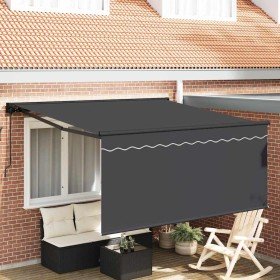 Toldo Retráctil Antracita 350 x 300 cm Poliéster y Aluminio en Toldos | Comprar online en Foru.es