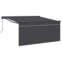 Toldo Retráctil Antracita 350 x 300 cm Poliéster y Aluminio en Toldos | Comprar online en Foru.es