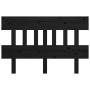 Cabecero de cama madera maciza de pino negro 123,5x3x81 cm de vidaXL, Cabeceros y pies de cama - Ref: Foro24-819114, Precio: ...