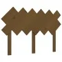 Solid pine wood bed headboard honey brown 122.5x3x80.5 cm by vidaXL, Headboards and footboards - Ref: Foro24-819213, Price: 3...