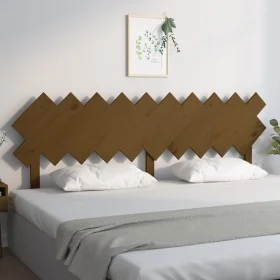 Honey brown pine solid wood bed headboard 196x3x80.5 cm by vidaXL, Headboards and footboards - Ref: Foro24-819243, Price: 38,...