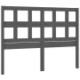 Solid gray pine wood bed headboard 165.5x4x100 cm by vidaXL, Headboards and footboards - Ref: Foro24-818932, Price: 35,25 €, ...