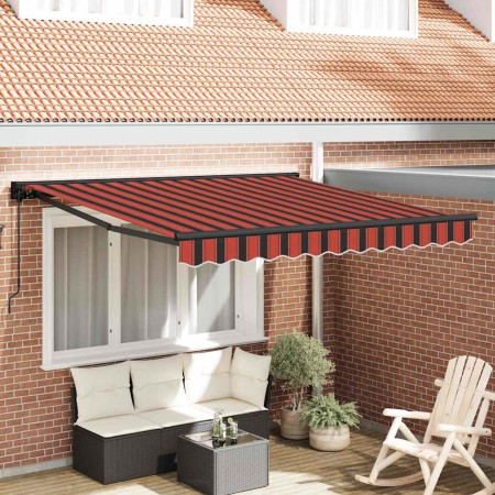 Toldo Retráctil Naranja y Negro 350 x 250 cm Poliéster y metal en Toldos | Comprar online en Foru.es