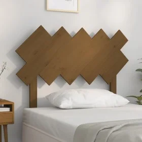 Bettkopfteil aus massivem Kiefernholz in Honigbraun, 104 x 3 x 80,5 cm von vidaXL, Kopf- und Fußteile - Ref: Foro24-819208, P...