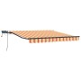 Toldo Retráctil Manual amarillo y naranja 350 x 250 cm tela en Toldos | Comprar online en Foru.es