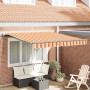 Toldo Retráctil Amarillo y Naranja 350 x 250 cm Tela y Aluminio en Toldos | Comprar online en Foru.es