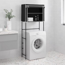 Estantería 2 niveles lavadora hierro negro 71x29,5x170,5cm de vidaXL, Toalleros - Ref: Foro24-343135, Precio: 29,17 €, Descue...