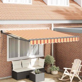 Toldo Amarillo y Naranja 350 x 250 x 165 cm Poliéster en Toldos | Comprar online en Foru.es