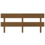 Cabecero de cama madera maciza de pino marrón miel 204x3x81 cm de vidaXL, Cabeceros y pies de cama - Ref: Foro24-819093, Prec...