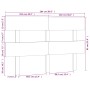 Cabecero de cama madera maciza de pino marrón miel 204x3x81 cm de vidaXL, Cabeceros y pies de cama - Ref: Foro24-819093, Prec...