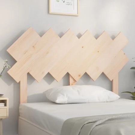 Cabecero de cama madera maciza de pino 122,5x3x80,5 cm de vidaXL, Cabeceros y pies de cama - Ref: Foro24-819210, Precio: 28,0...