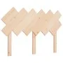 Cabecero de cama madera maciza de pino 122,5x3x80,5 cm de vidaXL, Cabeceros y pies de cama - Ref: Foro24-819210, Precio: 28,0...