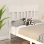 Bettkopfteil aus massivem weißem Kiefernholz, 143,5 x 3 x 81 cm von vidaXL, Kopf- und Fußteile - Ref: Foro24-819121, Preis: 3...