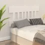 Solid white pine wood bed headboard 143.5x3x81 cm by vidaXL, Headboards and footboards - Ref: Foro24-819121, Price: 31,88 €, ...