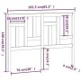 Bettkopfteil aus massivem Kiefernholz, 165,5 x 4 x 100 cm von vidaXL, Kopf- und Fußteile - Ref: Foro24-818980, Preis: 45,87 €...