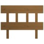 Cabecero de cama madera maciza de pino marrón miel 93,5x3x81 cm de vidaXL, Cabeceros y pies de cama - Ref: Foro24-819103, Pre...